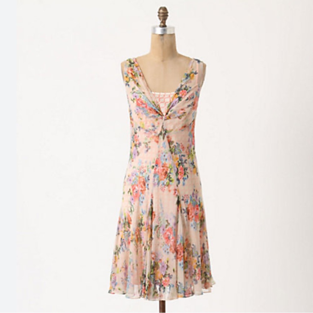 ANTHROPOLOGIE Meadow Rue Floral Sleeveless Dress, 8. - Picture 2 of 8
